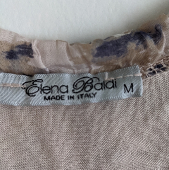 ELANA Balai Silk Blend Tiered Maxi Dress M - Picture 8 of 12